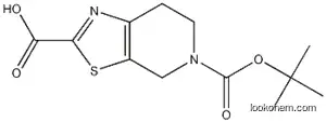 Molecular Structure of 165948-21-0 (5-(Tert-Butoxycarbonyl)-4,5,6,7-tetrahydrothiazolo[5,4-c]pyridine-2-carboxylic acid)